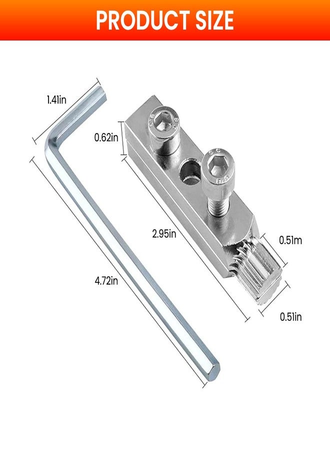 Serplex أداة استخراج الأسلاك المكسورة لصمام زاوية صنبور سيربلكس®، أداة استخراج الصمامات المكسورة القابلة للتعديل، أداة استخراج البراغي العالمية، أداة إزالة البراغي المكسورة للخيوط المتآكلة مقاس 1/2 بوصة و 3/4 بوصة، مصنوعة من الفولاذ المقاوم للصدأ - Image 2